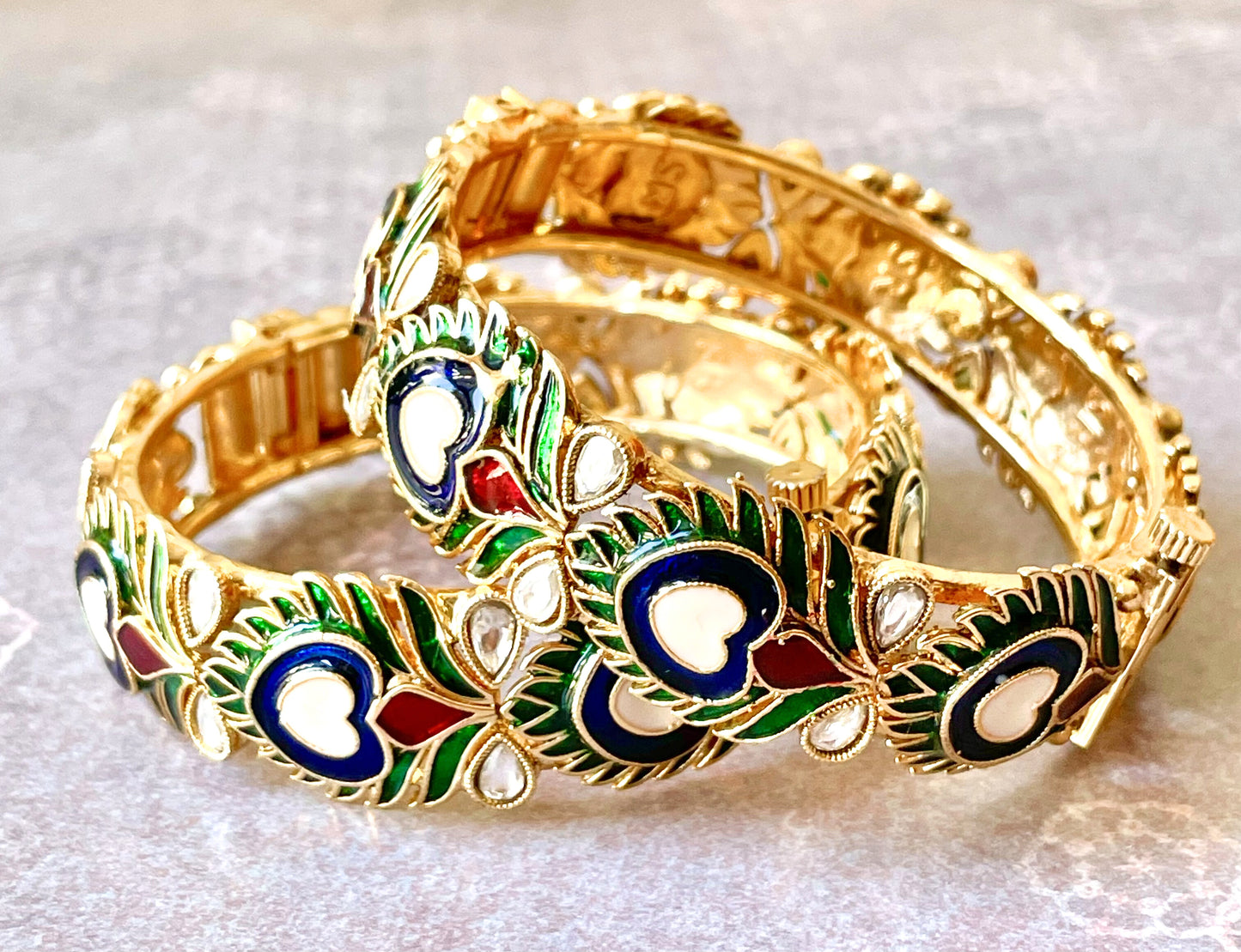 Morpankh Kundan (Peacock Feather Kundan)